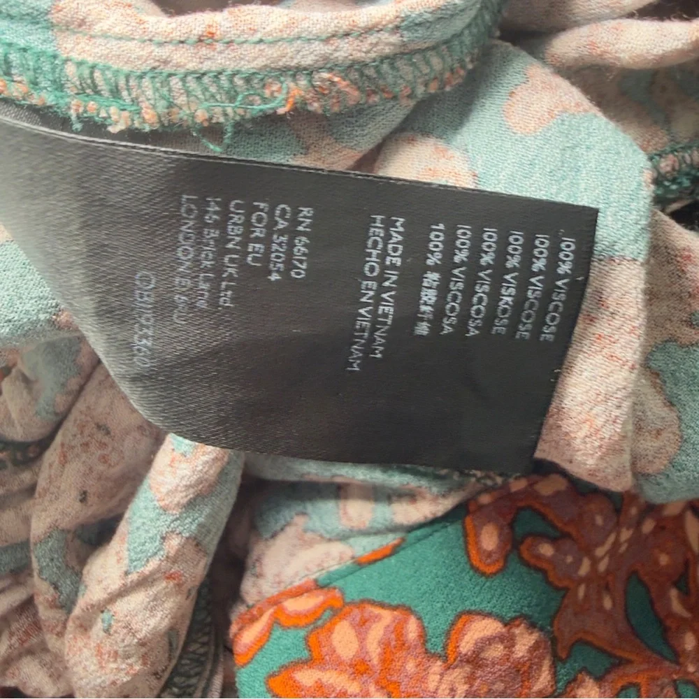 Free People Medium High Rise Olympia Harem Balloon Printed Boho Floral Pants‎